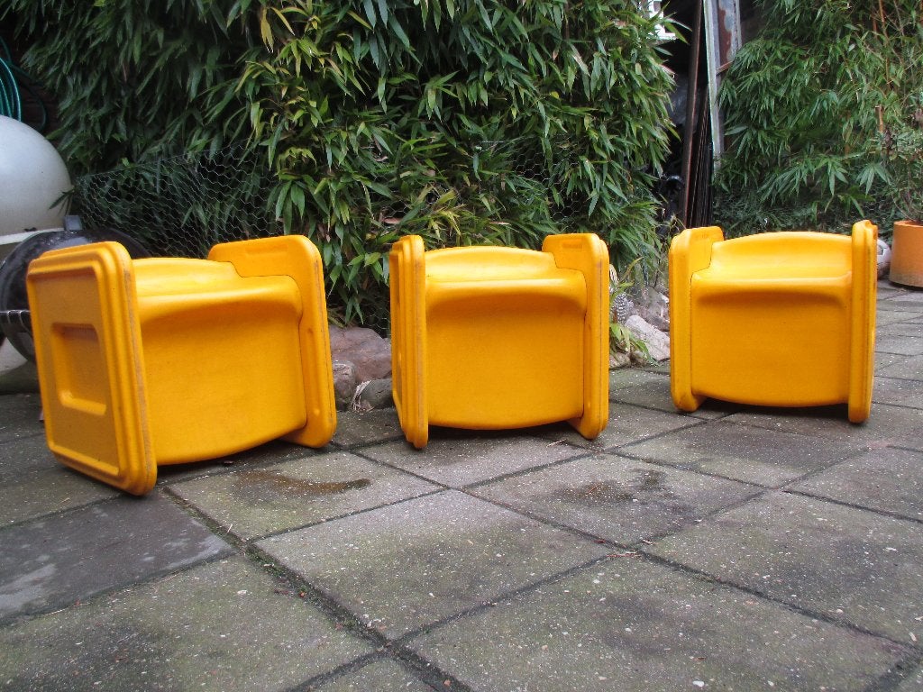Flototto design jaren 70 vintage retro kunststof kinderstoel, Gebruikt, Flototto, ?, Stoel(en)