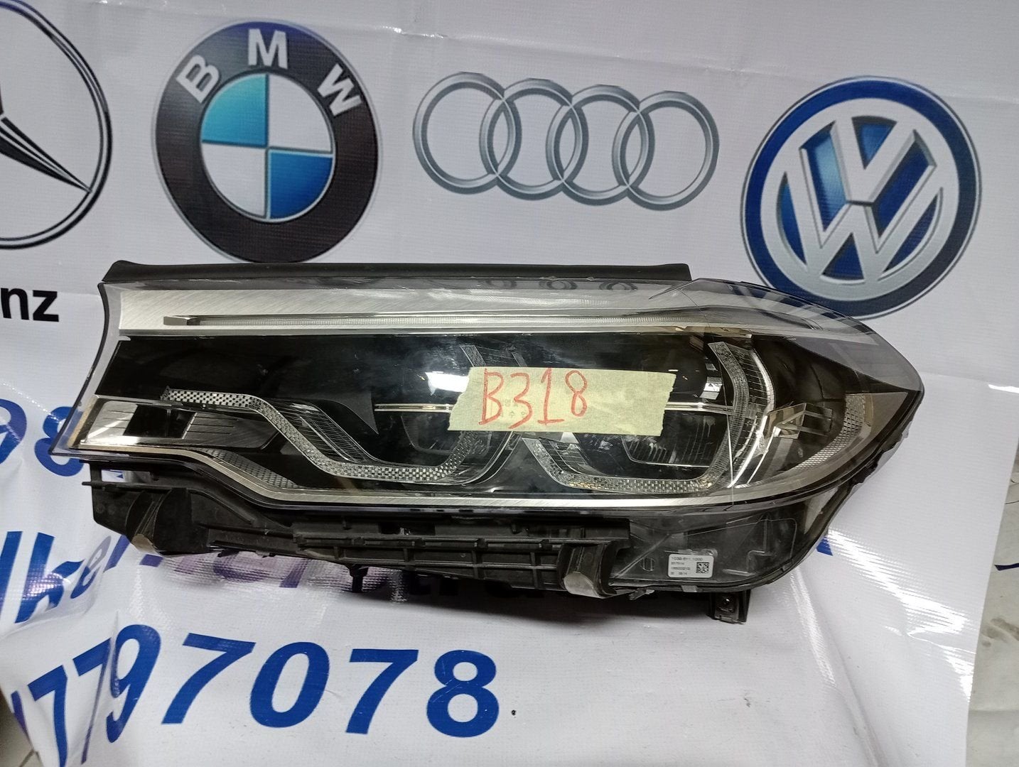 Koplamp BMW 5 Serie G30 G31 Adaptive LED Links 7439193-04, Gebruikt, -, -, Ophalen of Verzenden