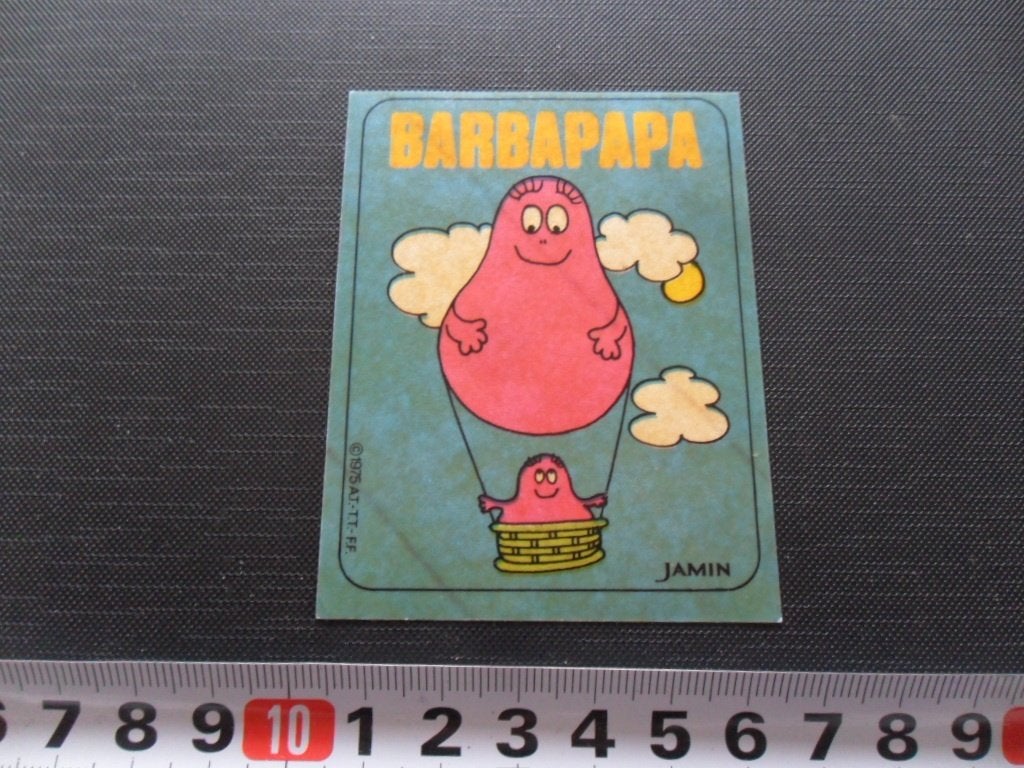 sticker Luchtballon  BARBAPAPA  JAMIN, Ophalen of Verzenden, Zo goed als nieuw