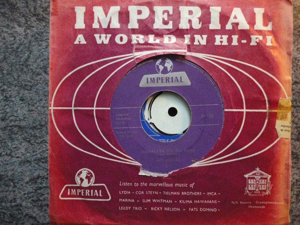 Fats Domino - Jambalaya NL 1962, Gebruikt, Originele persing, 7 inch, Ophalen of Verzenden
