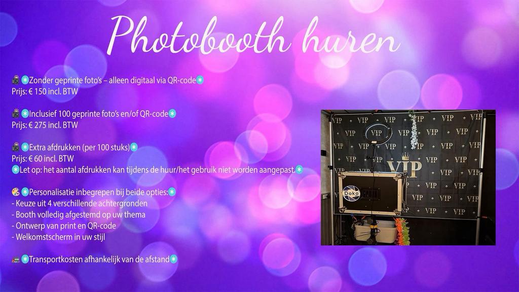 Photobooth verhuur, Ophalen of Verzenden, Zo goed als nieuw, Verjaardag