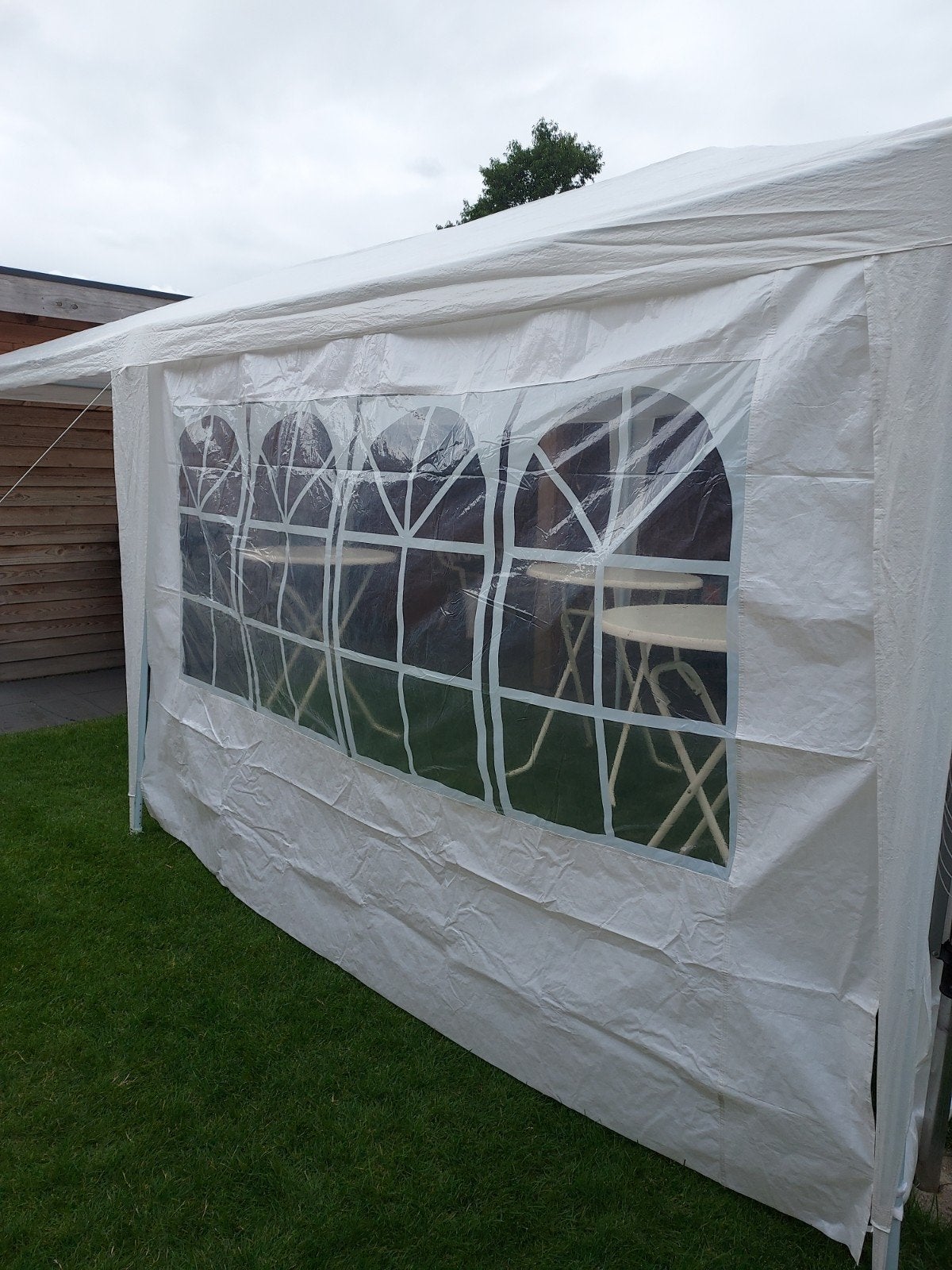 Partytent 6x3 meter - Slechts 3x gebruikt, Ophalen of Verzenden