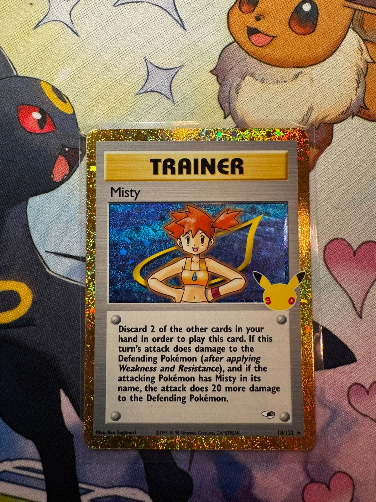 Pokemon 30 anniversary celebration Misty 18/132, Ophalen of Verzenden, Nieuw, Losse kaart