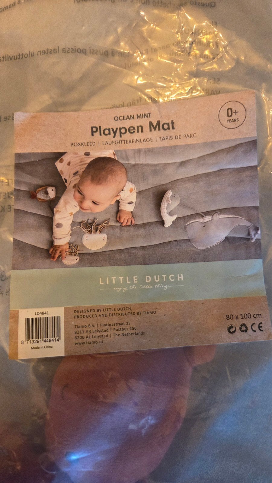 Little Dutch Boxkleed Ocean Mint 80x100 cm, Ophalen of Verzenden, Zo goed als nieuw, Speelkleed, Met geluid