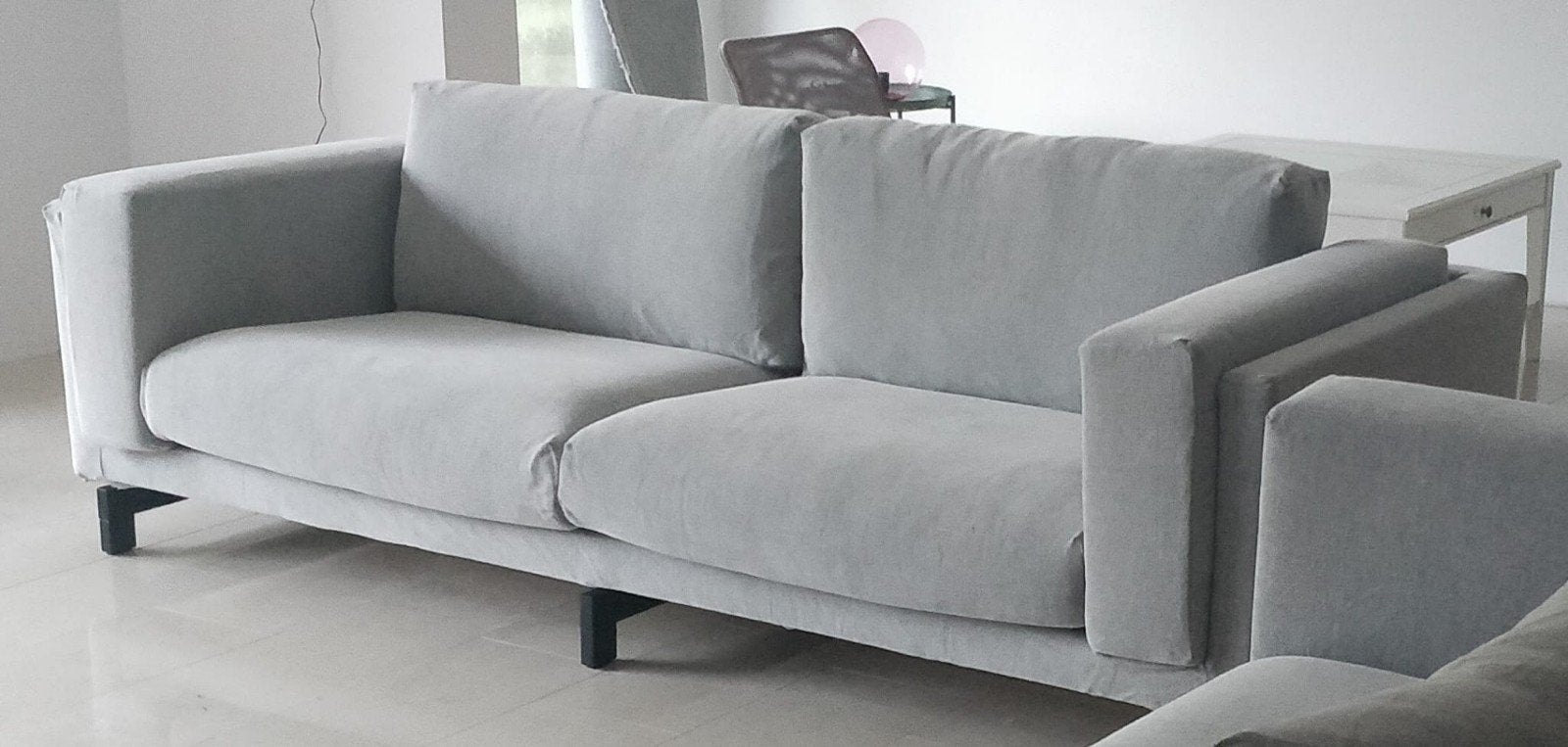 IKEA 3-zitsbank met wasbare hoezen, Gebruikt, Driepersoons, 75 tot 100 cm, Ophalen of Verzenden