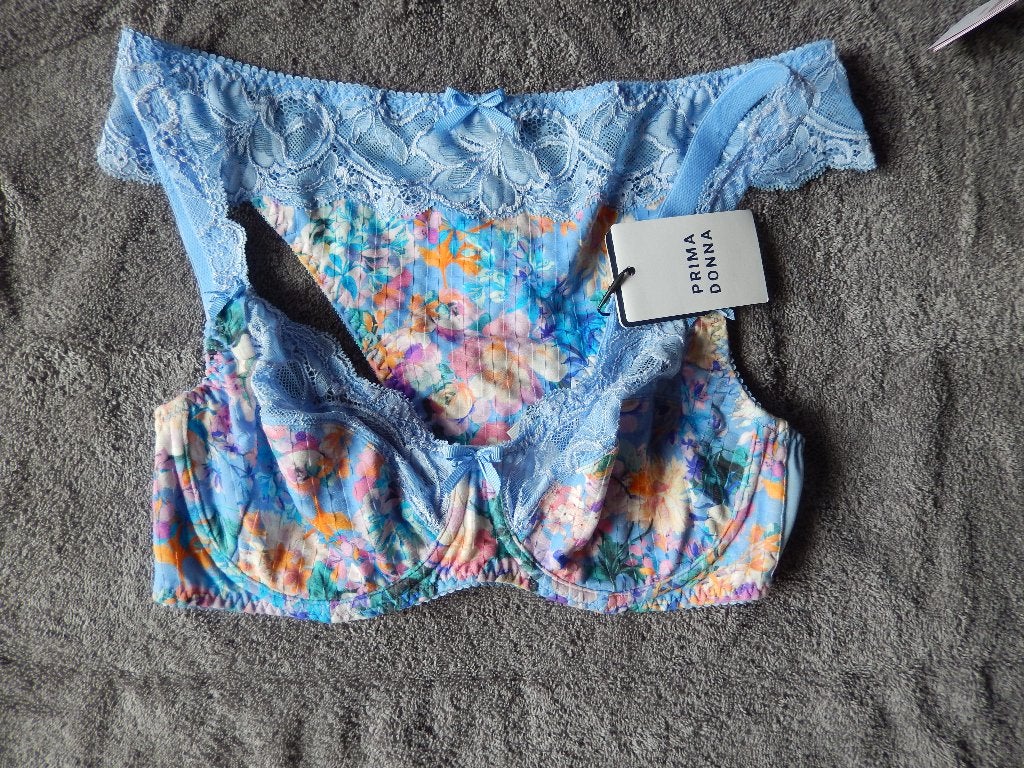 Bh string setje Prima Donna Madison 80b  42, Prima Donna, Verzenden, Blauw, Setje