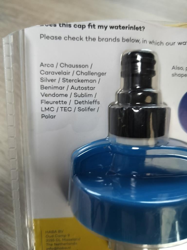 Haba waterinlaat met snelkoppeling voor camper/caravan, Ophalen of Verzenden