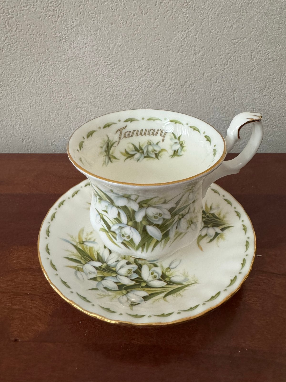 Royal Albert Flower of the Month Januari Sneeuwklokje, Antiek en Kunst, Ophalen