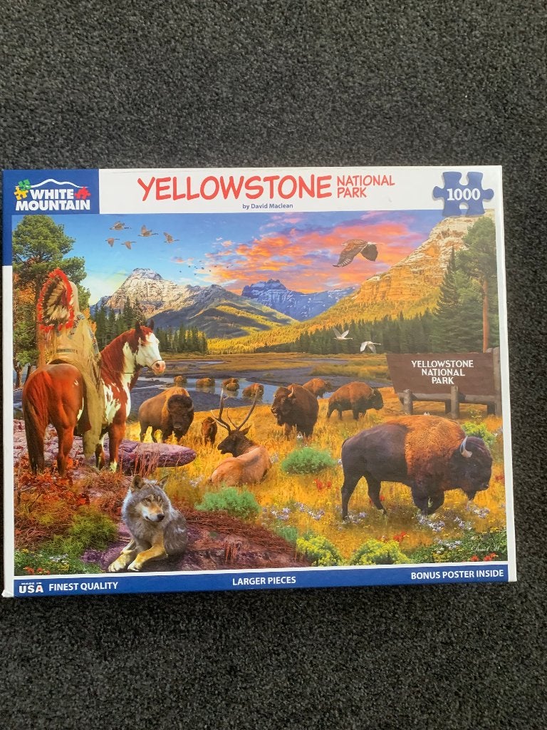 Legpuzzel White Mountain 1000 st, Ophalen of Verzenden, 500 t/m 1500 stukjes, Zo goed als nieuw, Legpuzzel