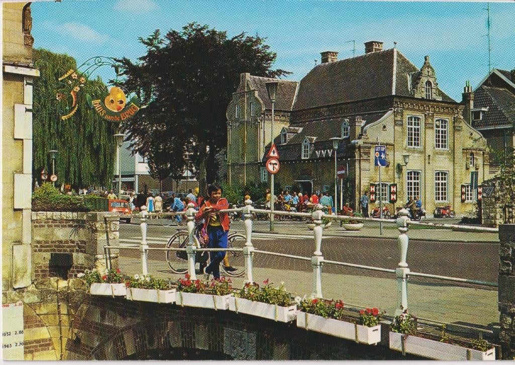 Valkenburg, Dorrenplein Spaans Leenhof auto's Mini, Kreidler, Ophalen of Verzenden, 1960 tot 1980, Ongelopen, Limburg