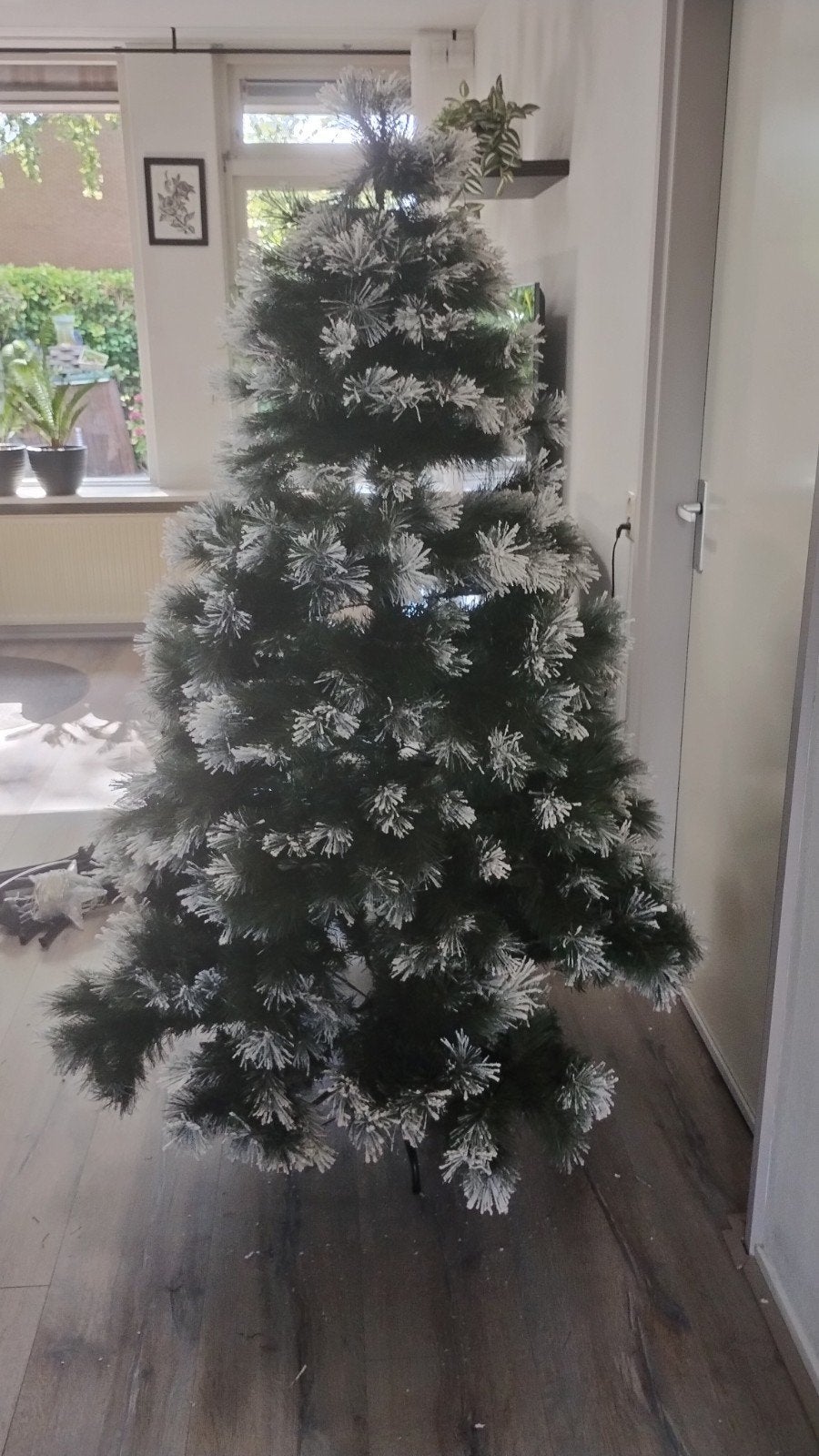 prachtige kerstboom met ballen en piek!  Vraagprijs 45,00 eu, Diversen, Ophalen of Verzenden, Zo goed als nieuw