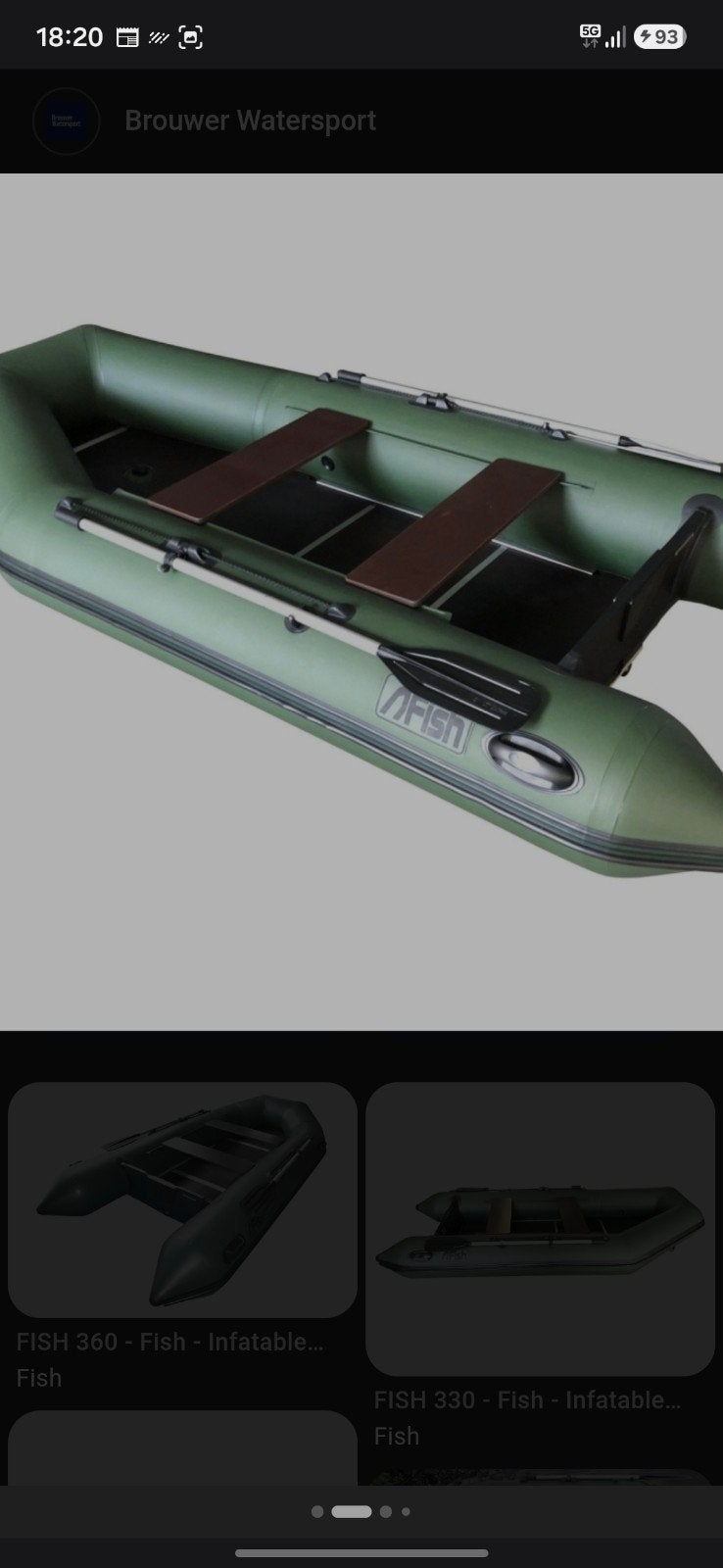 fish rubberboot 3.60, Ophalen of Verzenden, Motorboot