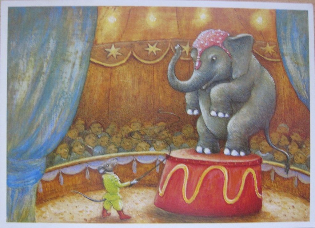 voor het kind - olifant in het circus - 1985, Verzenden, 1980 tot heden, Gelopen, Overige thema's