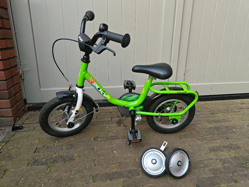 Kinderfietsje Puky Youke 12 Inch, Fietsen en Brommers, Fietsen | Kinderfietsjes, Zo goed als nieuw, Minder dan 16 inch, Zijwieltjes