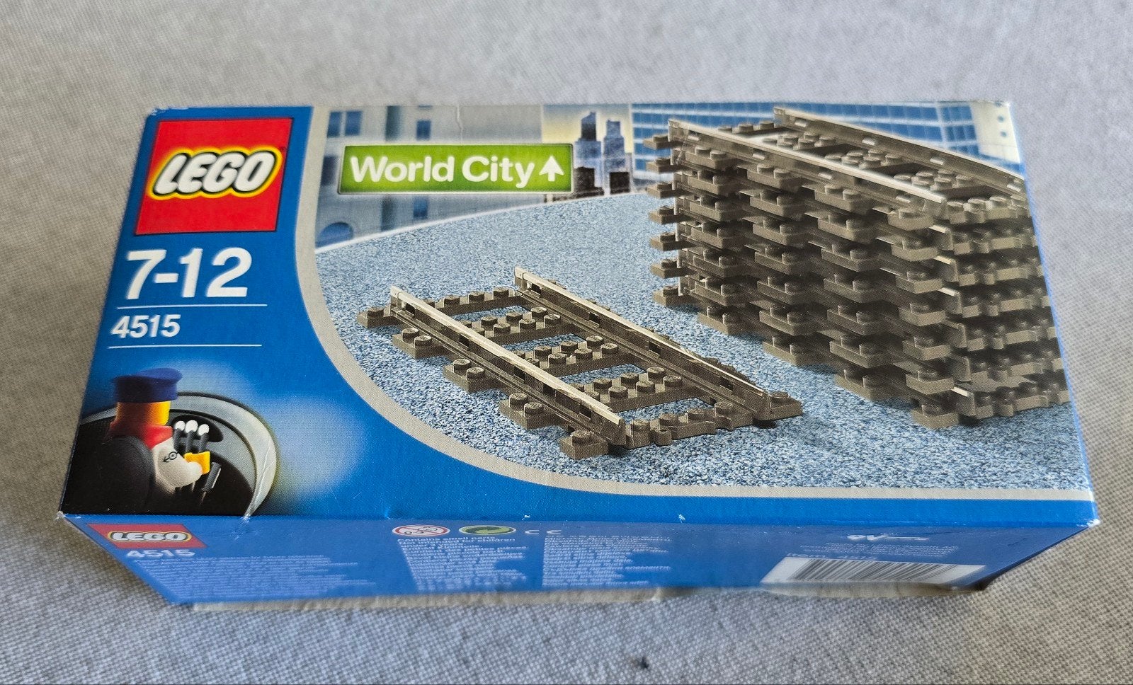 Lego Treinrails 4515 - Rechte Rails (8 stuks), Gebruikt, Overige thema's, Lego, Accessoire