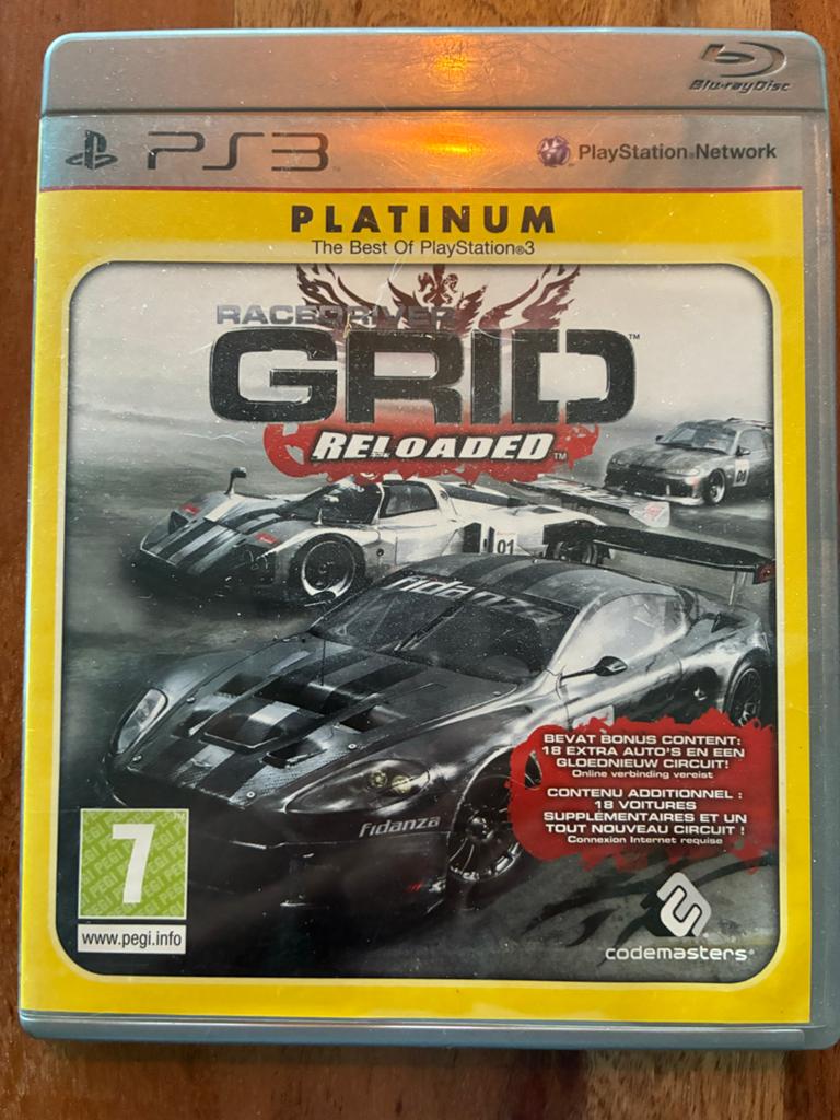 Race Driver GRID Reloaded Platinum PS3, Online, Gebruikt, 1 speler, Racen en Vliegen