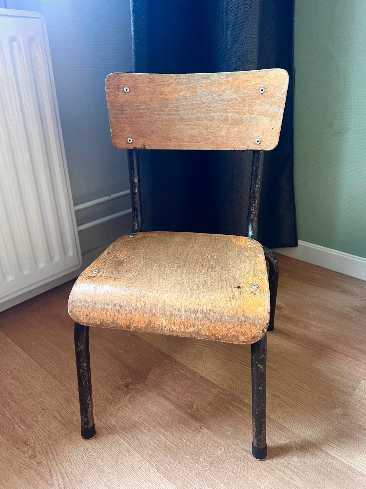 Vintage schoolstoelen - oa frans brocante, Ophalen