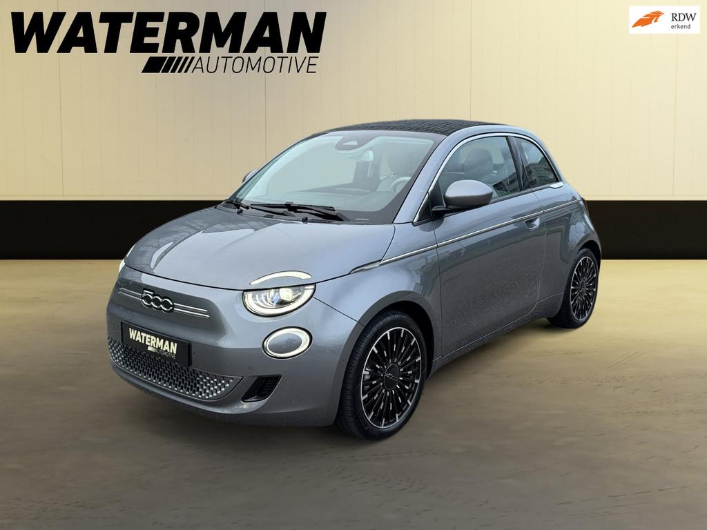Fiat 500E CABRIO LA PRIMA 42KWH Soh 98%/CAMERA/ACC CRUISE/PD, Auto's, Gebruikt, 118 pk, Cabriolet, 4 stoelen