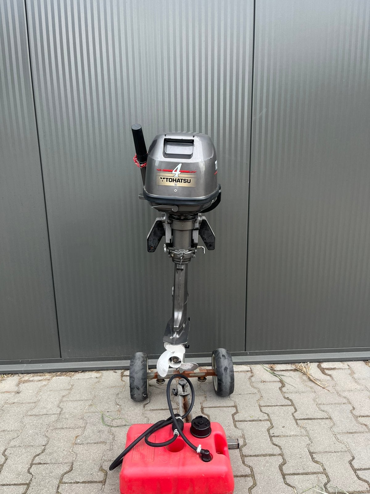 Mooi 4 pk tohatsu 4 takt (Mercury), Watersport en Boten, Ophalen of Verzenden, Zo goed als nieuw, Benzine, 5 tot 10 pk