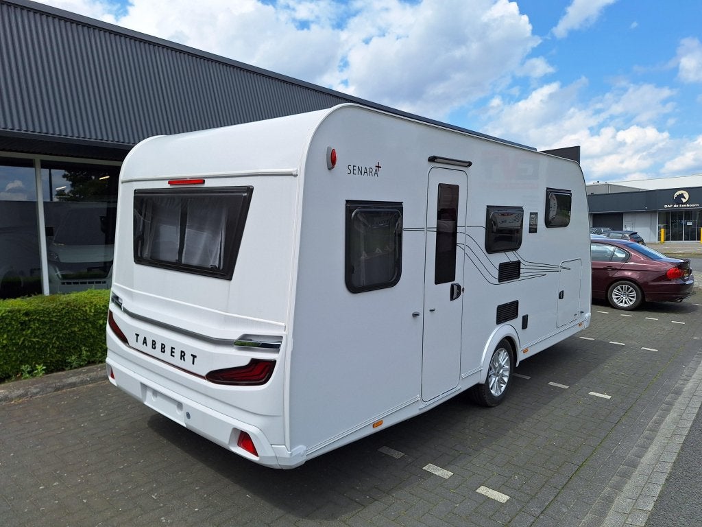 Tabbert Senara 460 E VINKEN VOORRAAD VOORDEEL, Caravans en Kamperen, Standaardzit, Tabbert, Bedrijf, Schokbreker