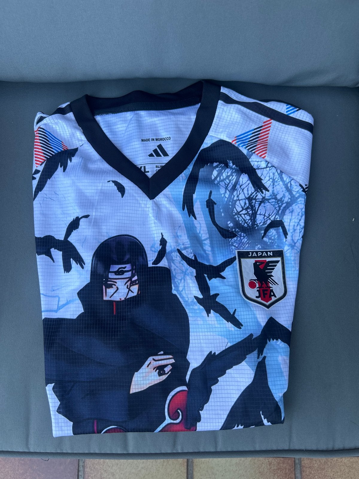 Naruto Itachi Uchiha Japan JFA Voetbalshirt - Maat XL, Kleding | Heren, T-shirts, Ophalen, Nieuw, Maat 56/58 (XL), Meerkleurig