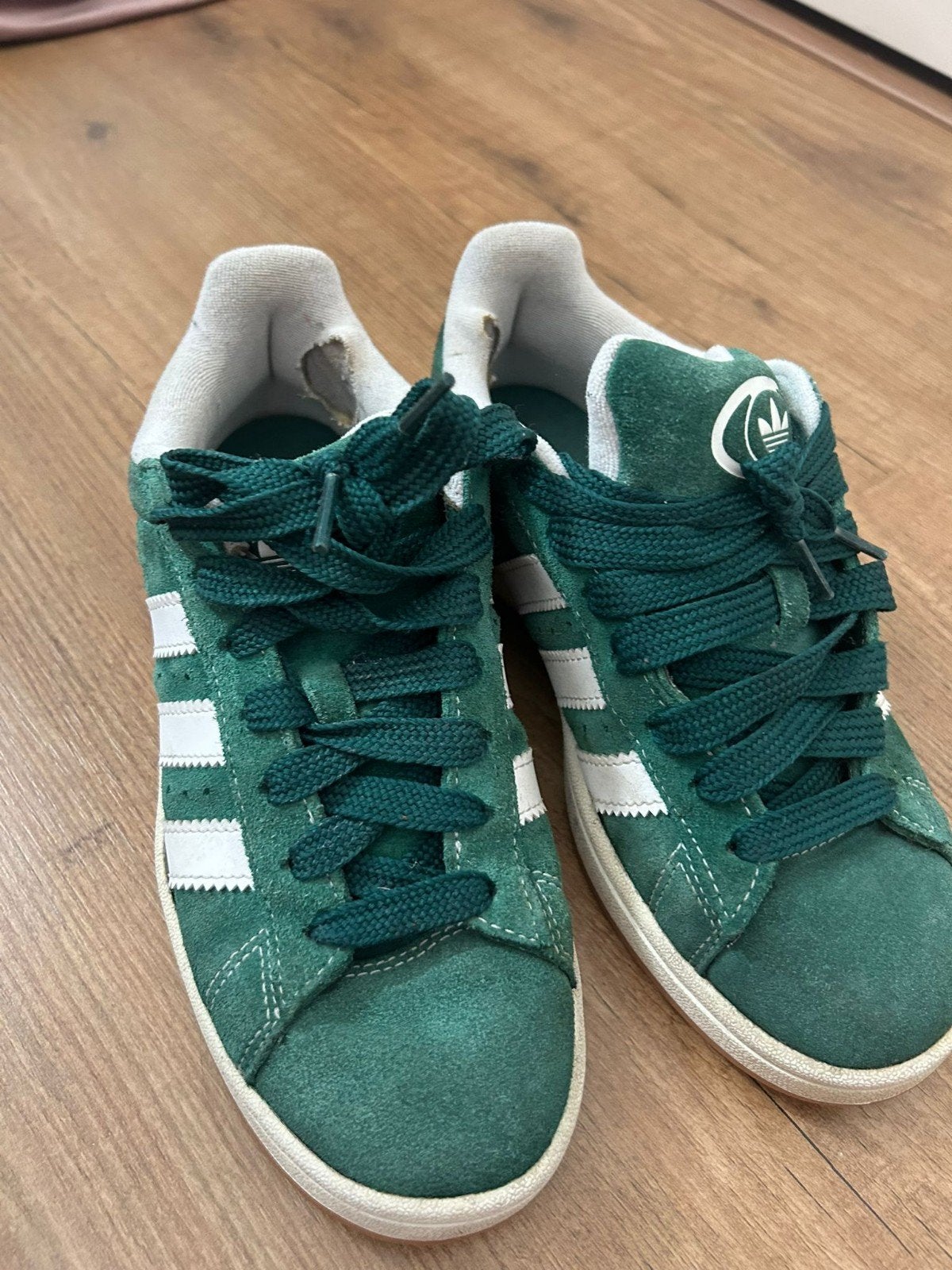 Adidas Campus Groen Origineel Maat 38 Gedragen, Adidas, Ophalen of Verzenden, Sneakers of Gympen, Gedragen