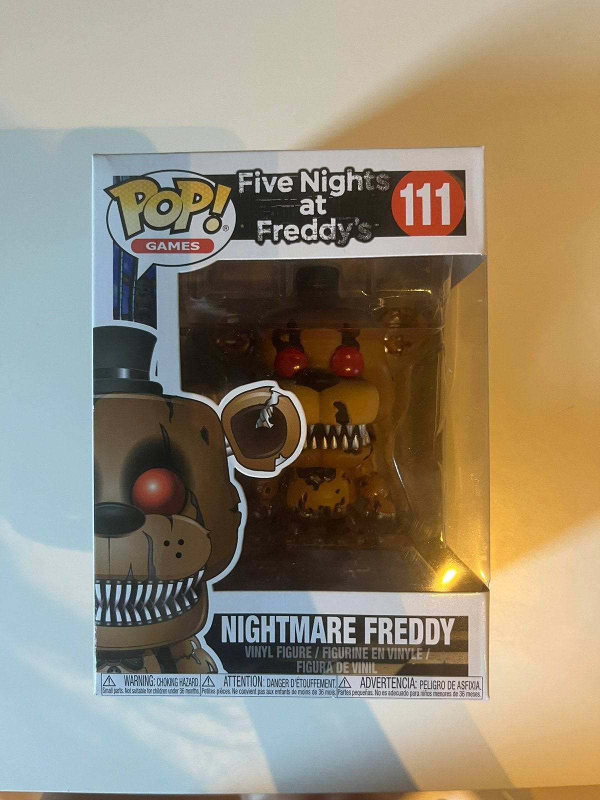 Nightmare Freddy funko pop - Five Nights at Freddy’s #111, Verzenden, Zo goed als nieuw