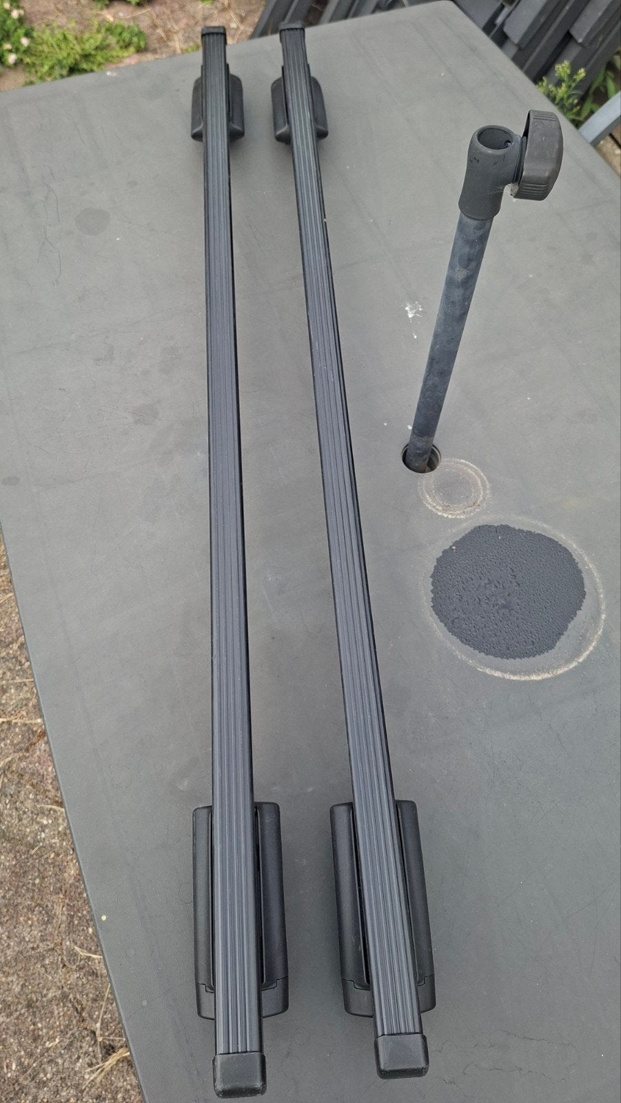 Thule dakdragers voor open dakrails met sloten en sleutels, Auto diversen, Dakdragers, Ophalen, Gebruikt