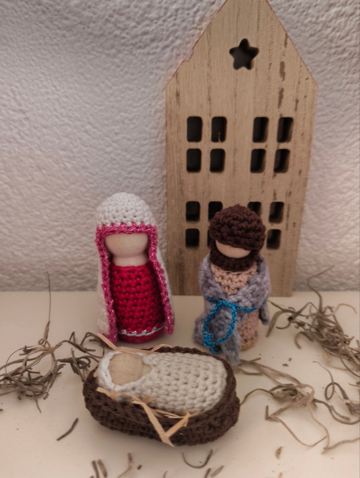 Pegdolls: Jozef, Maria en Jezus, Diversen, Ophalen of Verzenden, Nieuw
