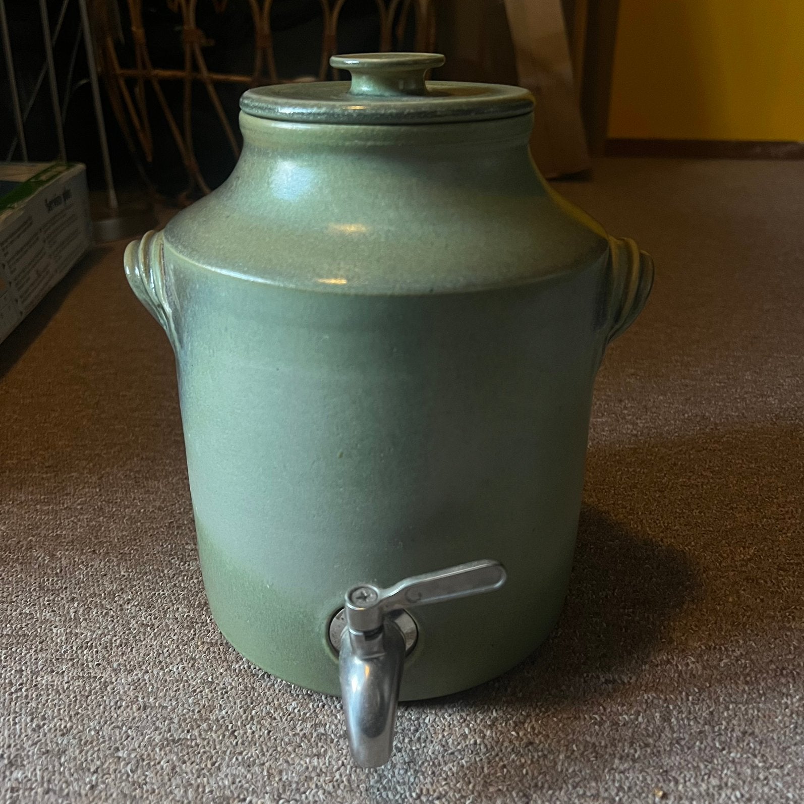 Azijnpot, Ophalen of Verzenden, Zo goed als nieuw, Overige materialen, Pot, Bus of Blik