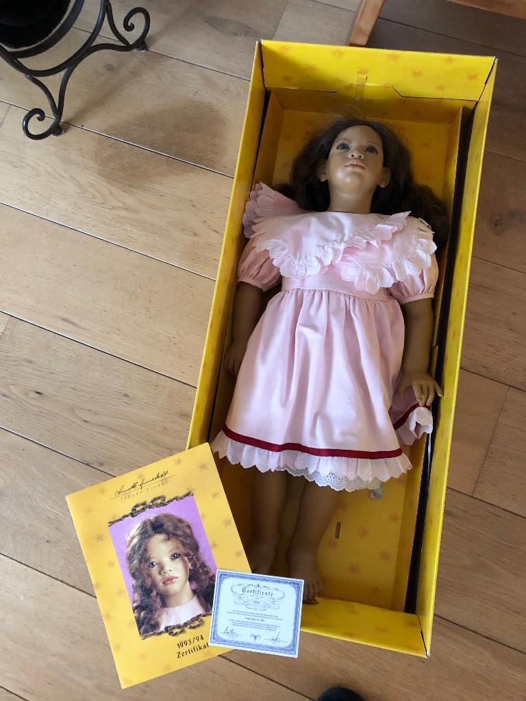 Pop Anette Himstedt poppen kinder 93/94, Verzamelen, Poppen, Ophalen, Zo goed als nieuw, Pop