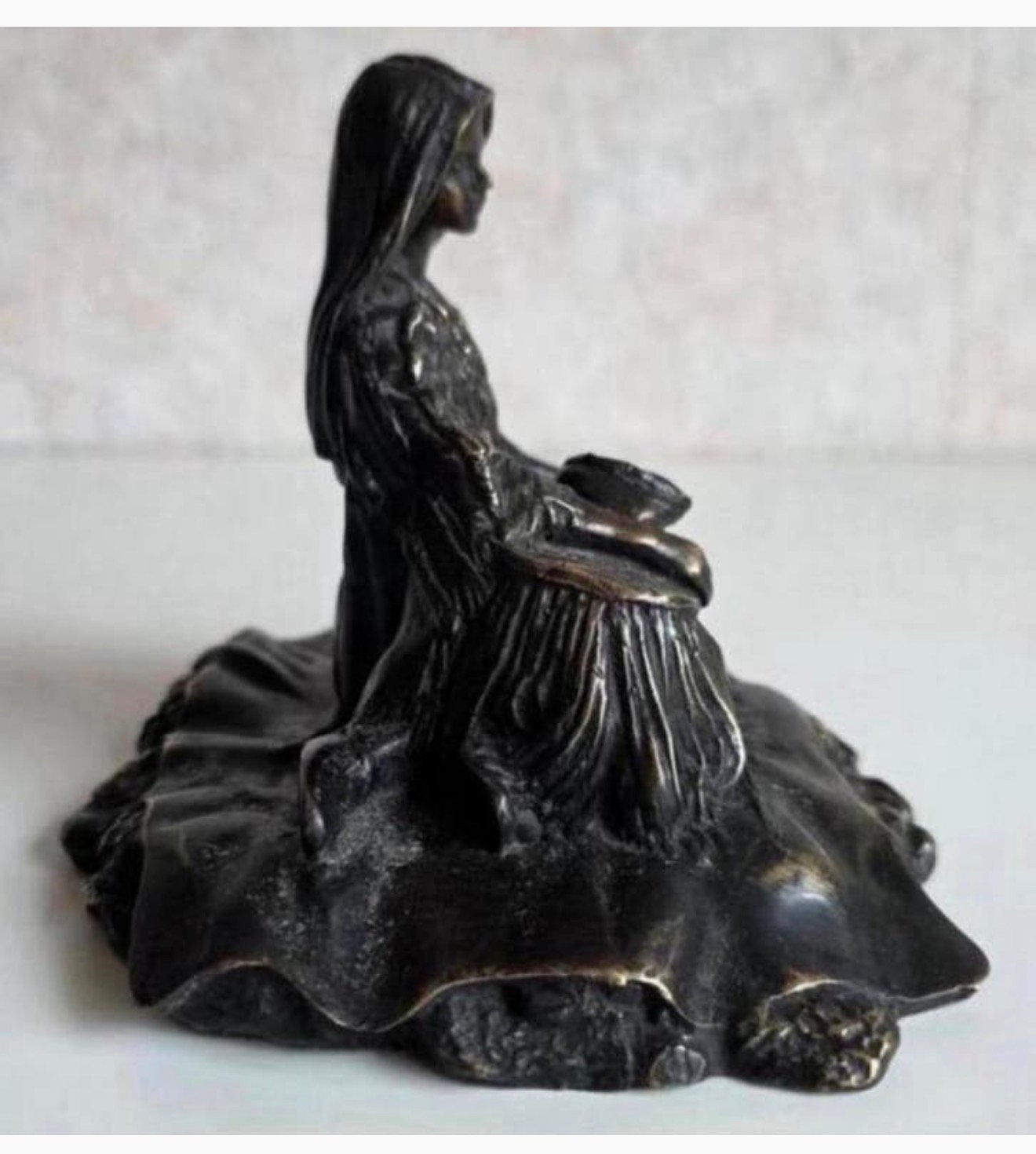 Franz iffland 1862-1935 sculptuur Moeder met Kind - Brons, Ophalen of Verzenden, Brons, Beeld, Vrouw