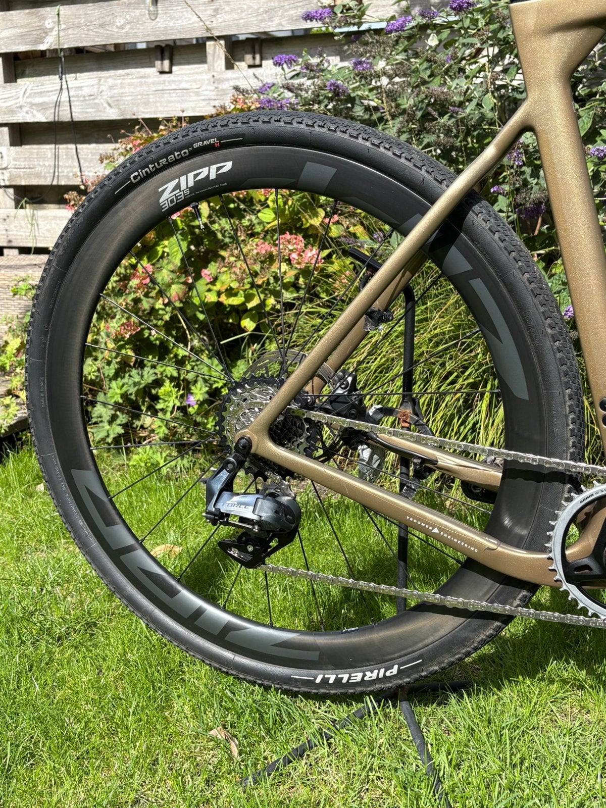 Zipp 303s carbon wielset voor gravelbike of racefiets, Gebruikt, Gravelbike, Carbon, Ophalen