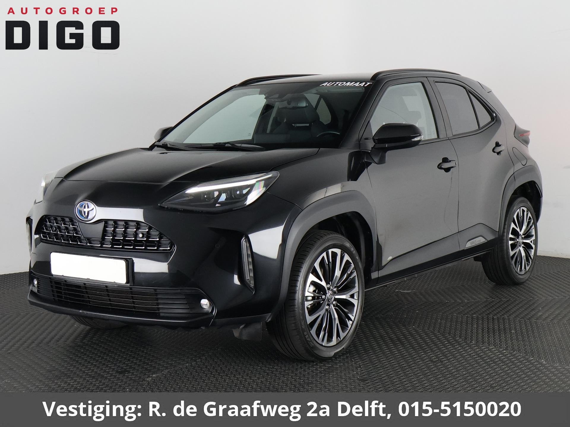 Toyota Yaris Cross 1.5 Hybrid Executive | Panoramadak | Navi, Gebruikt, Zwart, 1490 cc, Bedrijf