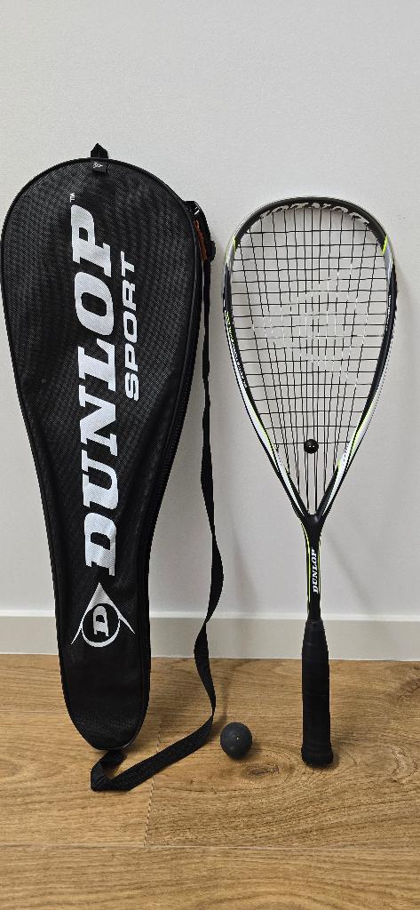 Dunlop Blackstorm Explode Squashracket – Inclusief Hoes, Ophalen of Verzenden, Gebruikt, Racket, Met hoes