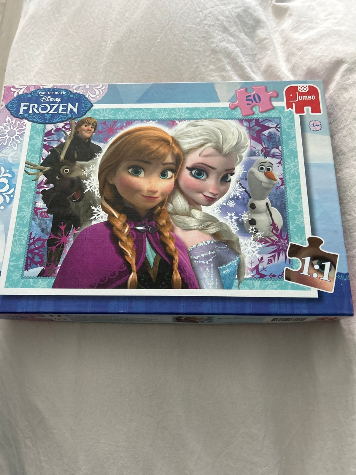 Disney Frozen puzzel 50 stukjes, Ophalen of Verzenden, 10 tot 50 stukjes, Zo goed als nieuw, 4 tot 6 jaar