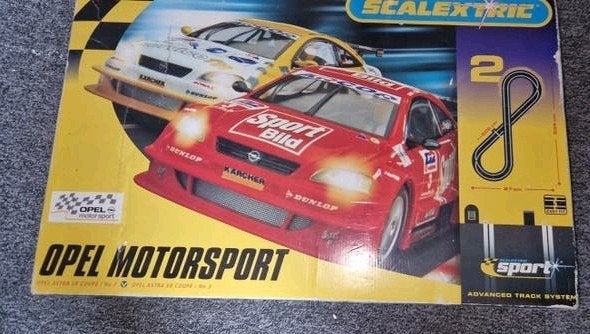 Scalextric sport Opel Motorsport Racebaan Set, Kinderen en Baby's, Speelgoed | Racebanen, Ophalen, Gebruikt, Elektrisch, Racebaan