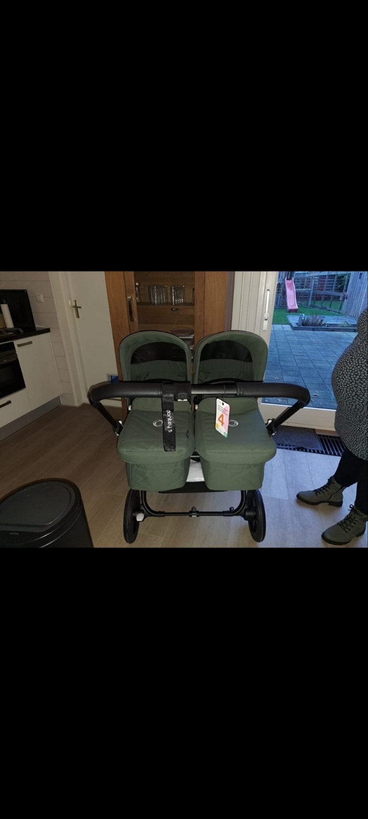 Bugaboo Donkey 5 twin Complete Set met Maxi-Cosi steun en ex, Ophalen, Gebruikt, Duowagen, Bugaboo