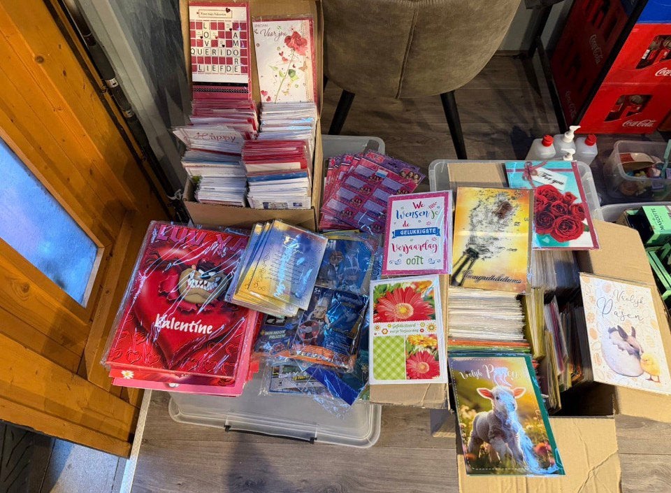 Partij Diversen: Kantoorartikelen Wenskaarten,& Accessoires, Diversen, Ophalen of Verzenden, Nieuw