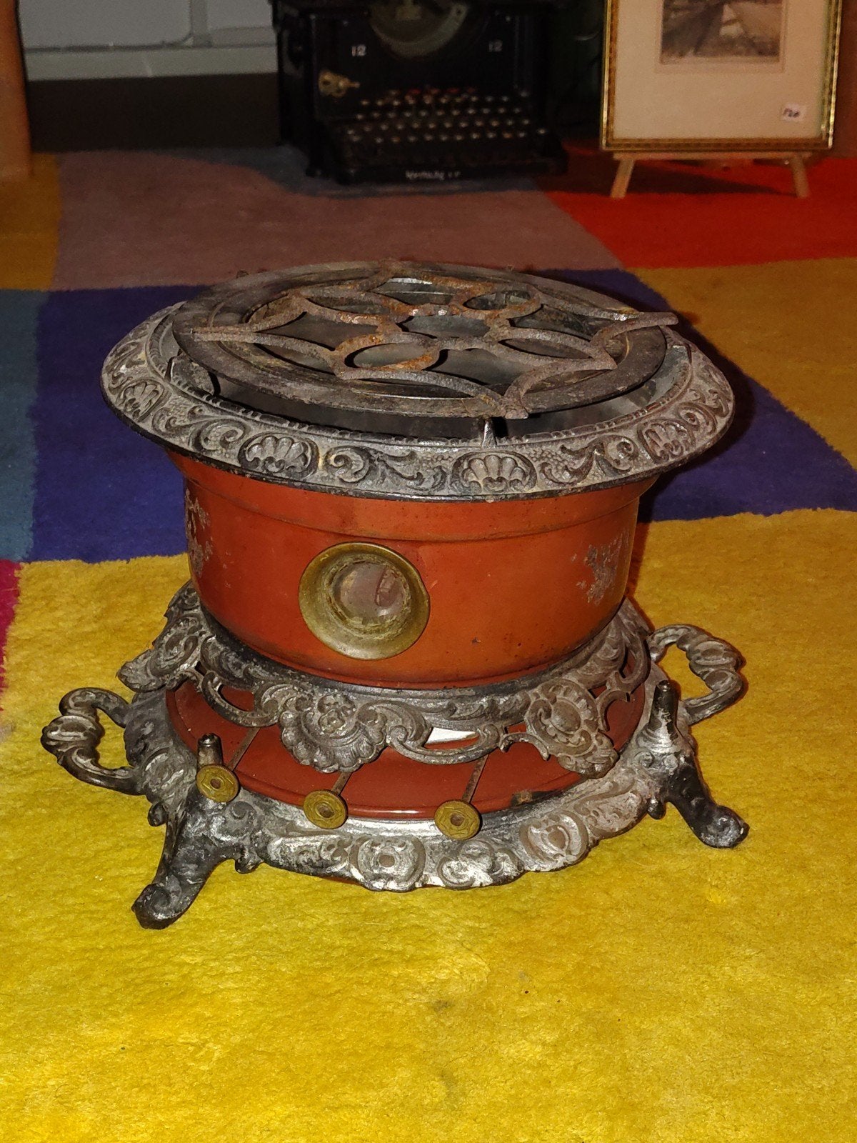 Antiek Georg Haller Petroleumstel - Prachtige Driepitter, Ophalen of Verzenden