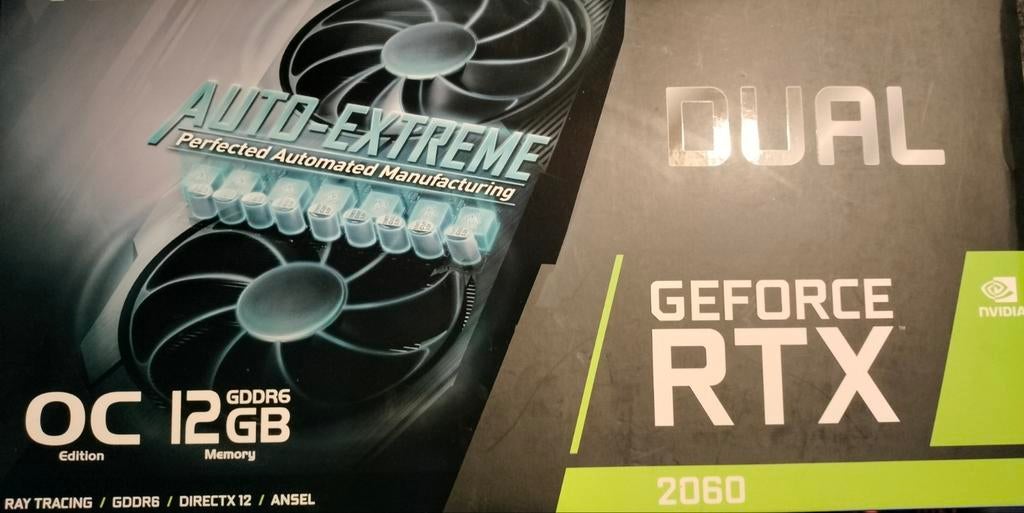 ASUS Dual rtx 2060 12 gb, Computers en Software, Videokaarten, Ophalen of Verzenden, Zo goed als nieuw, GDDR6, PCI