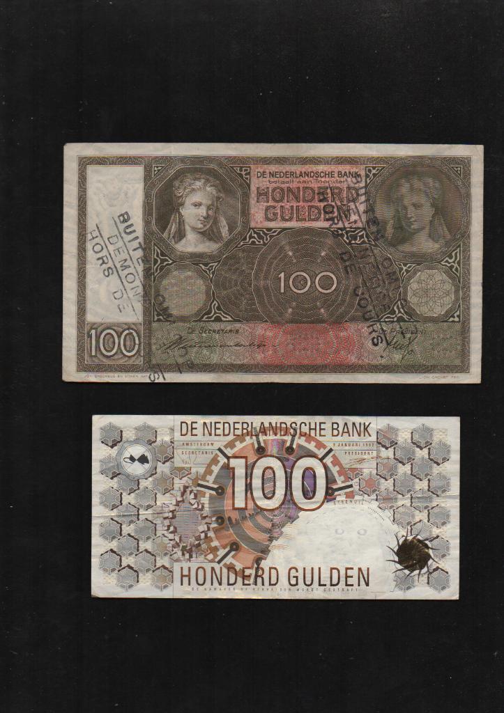 Setje 100 Gulden Bankbiljetten 1940-1992 Mooi Setje, Ophalen of Verzenden, 100 gulden, Setje