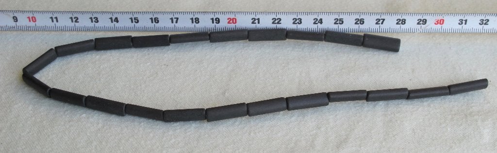 Matte onyx kussen vorm kralen van 18x6x4 mm, 40.5 cm, 22 x, Verzenden, Nieuw