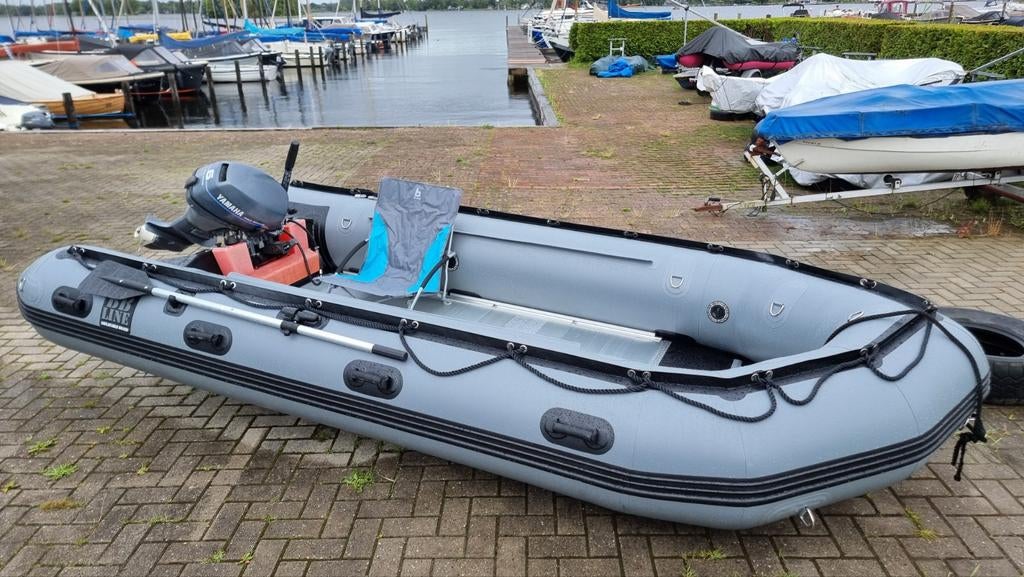 BBLine 420 Heavy Duty rubberboot met 8pk Yamaha 4 takt, Ophalen, Benzine, Aluminium