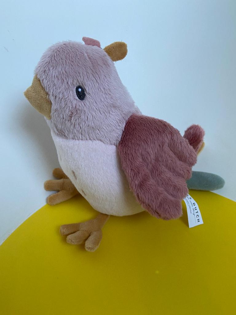 K1403 little dutch vogel roze, Kinderen en Baby's, Speelgoed | Knuffels en Pluche, Overige typen, Ophalen of Verzenden