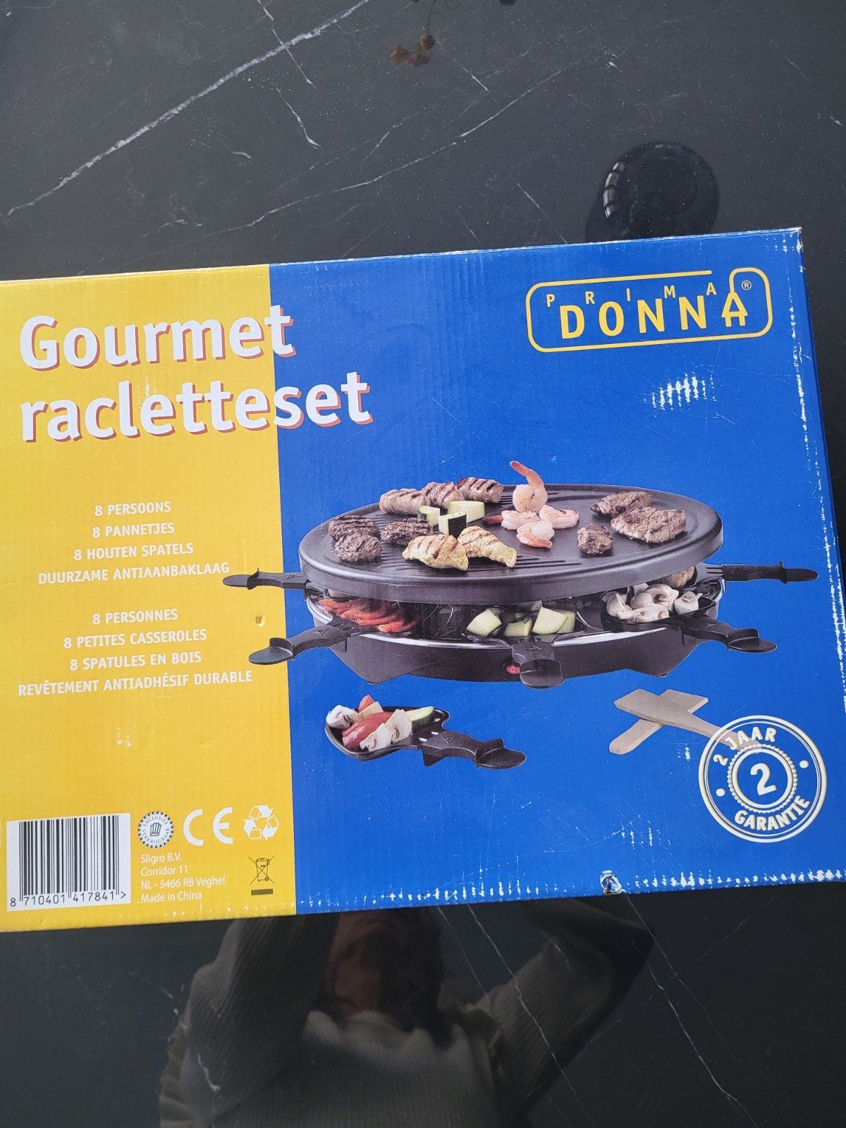 Prima Donna Gourmet Racletteset - 8 Personen, Ophalen of Verzenden, Gebruikt