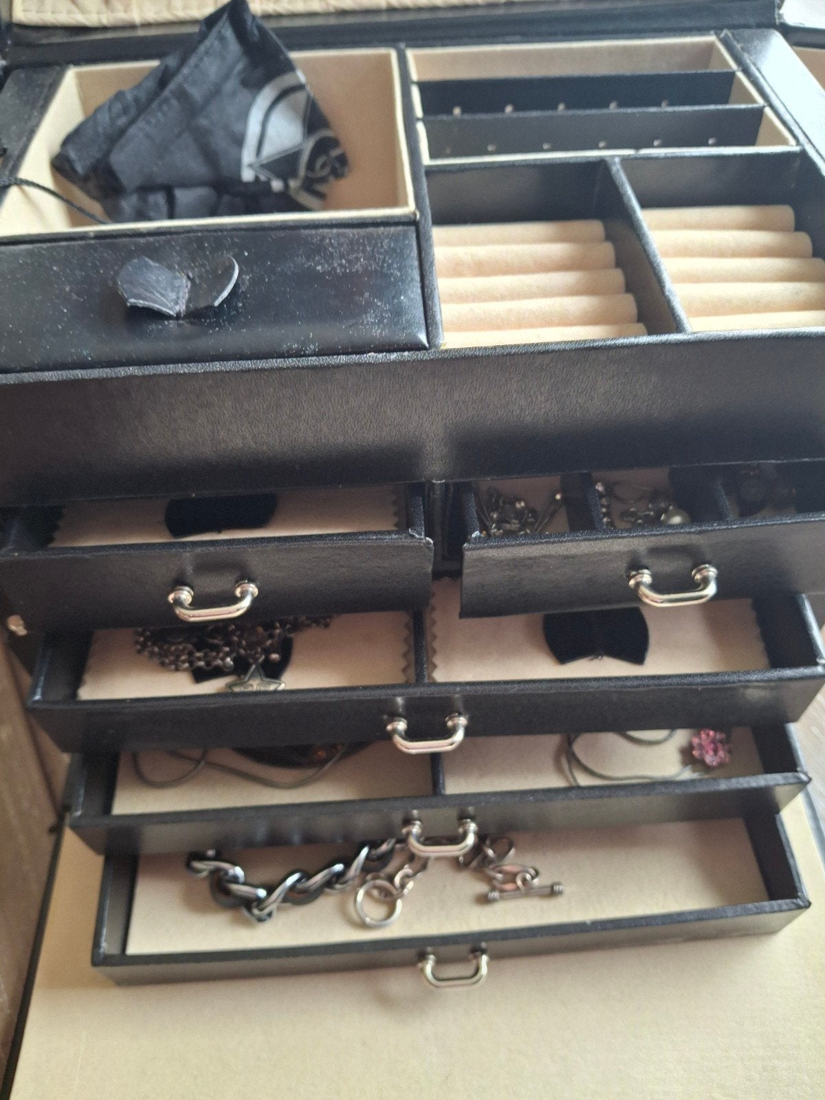 Sieraden koffer vintage, Sieraden, Tassen en Uiterlijk, Beautycases, Ophalen