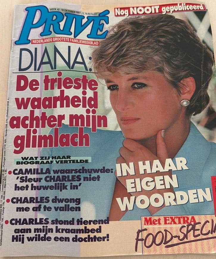 Privé uit 1997 met prinses Diana, Ophalen of Verzenden, 1980 tot heden, Tijdschrift