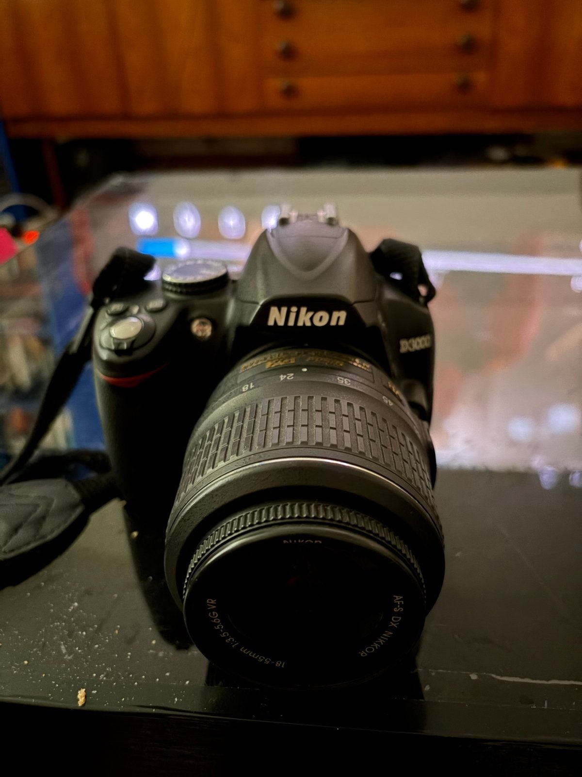 Nikon D3000 spiegelreflexcamera met lens en oplader, Gebruikt, Spiegelreflex, Oplader, Ophalen of Verzenden