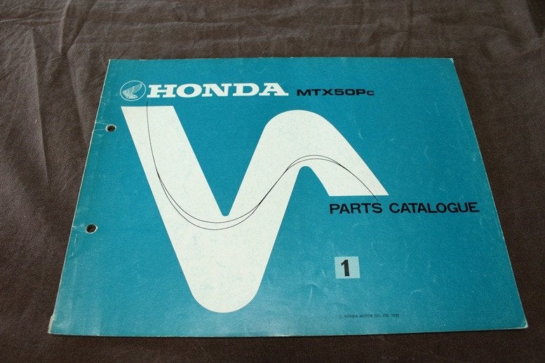 Honda MTX50 Pc 1982 parts list bromfiets onderdelen boek, Ophalen of Verzenden
